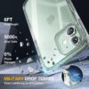 81mkZyPGM0L._AC_SL1500_ Miracase Glass Series for iPhone 12/12 Pro Case 6.1 inch, Upgraded Full-Body Rugged Phone Bumper Case Cover with Built-in 9H Tempered Glass Screen Protector and Camera Protector, Clear Glitter