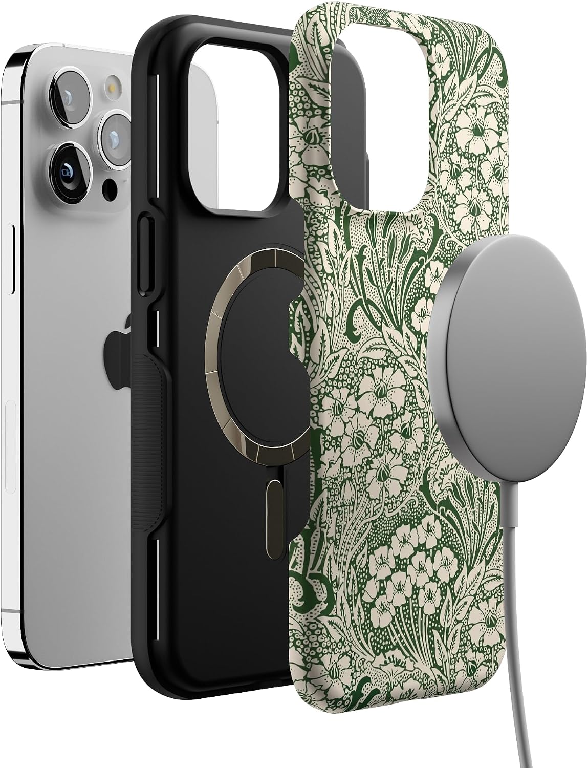 81p9DE7tUGL._AC_SL1500_ Casely iPhone 14 Pro Max Case | Mystic Meadow | Green Gardens | Bold Protective Design | Compatible with MagSafe