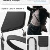 Spigen for iPhone Air Case, Liquid Air [TPU Covered Camera Control] [No Magnet Ring] [Military-Grade Protection] - Matte Black