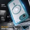 Miracase for iPhone 17e Case & iPhone 16e Case, Full-Body Phone with Built-in Glass Screen Protector, [Magnetic with MagSafe] Military Drop Proof 17 E/ 16 E Cover Bumper 6.1 inch, Green