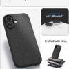 Spigen for iPhone 17 Case, Liquid Air [TPU Covered Camera Control] [No Magnet Ring] [Military-Grade Protection] - Matte Black