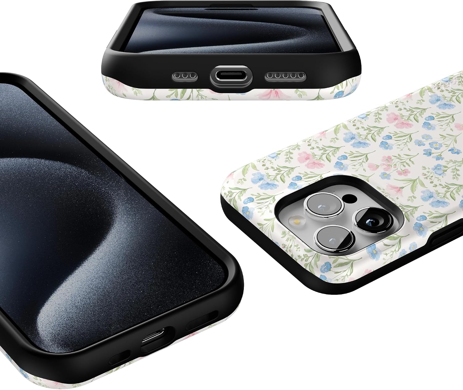 81s7YJwmm4L._AC_SL1500_ Casely iPhone 15 Pro Case | Sunday Best | Pastel Garden | Bold Protective Design | MagSafe Compatible Design