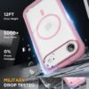 Miracase Magnetic for iPhone Air Case 6.5" [Compatible with MagSafe] Full-Body Phone Case with Built-in Glass Screen Protector & Camera Control,Drop Proof iPhone 17 Air Case Cover, Lilac