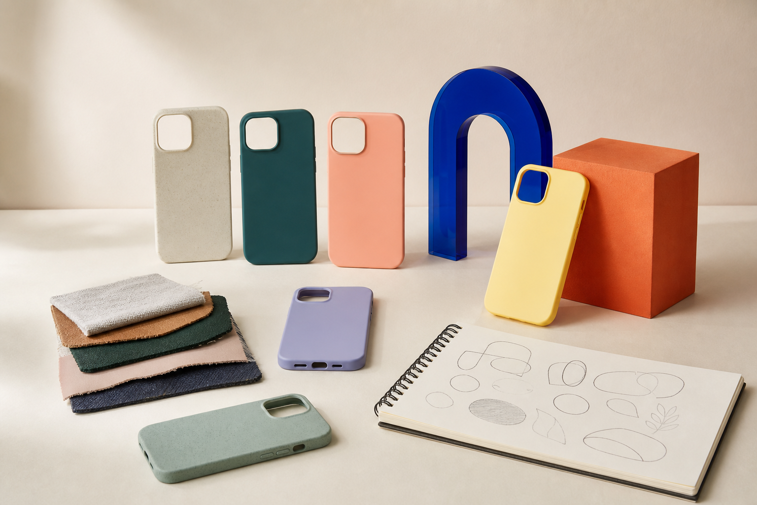 Phones Casely design materials and case concepts